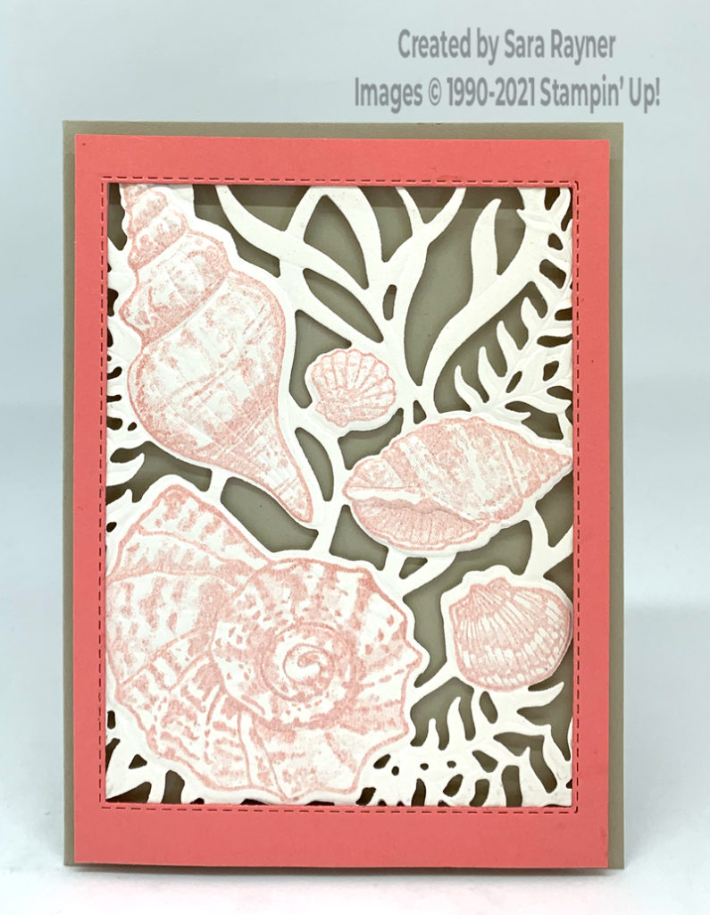 Tutorial for lacy seashell card