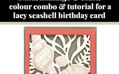 Tutorial for lacy seashell card