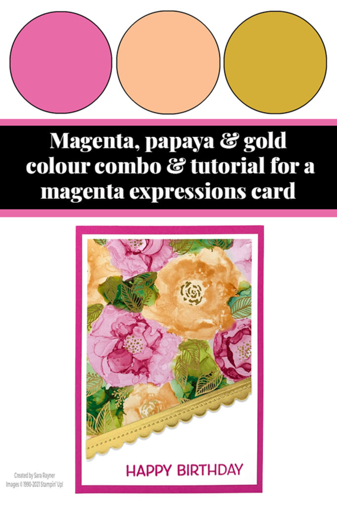 Magenta Madness expressions birthday card tutorial