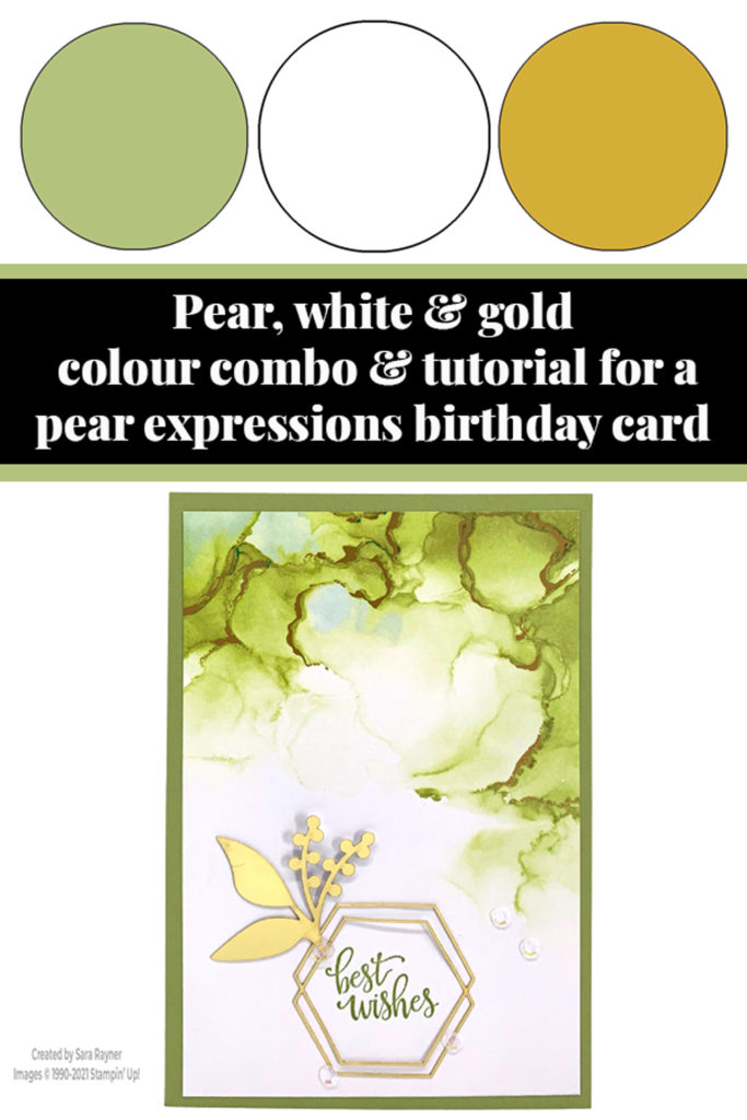 Pear Pizzazz expressions birthday card tutorial
