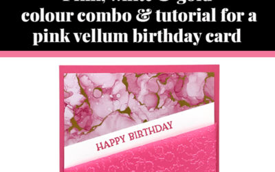 Tutorial for pink vellum card