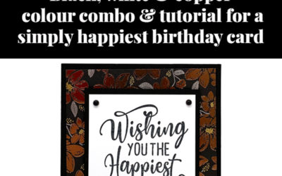 Tutorial for simply happiest card