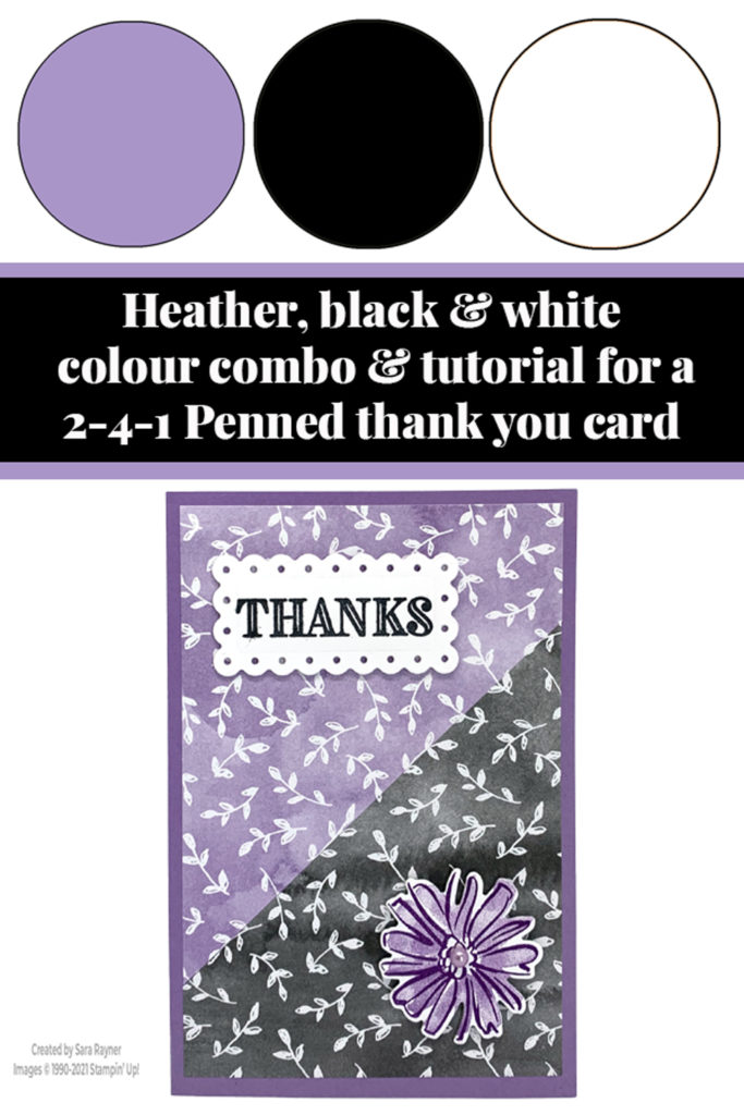 2-4-1 penned thank you card tutorial