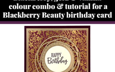 Tutorial for Blackberry Beauty birthday card