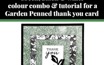 Tutorial for garden penned card