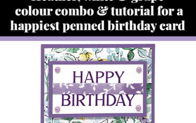 Tutorial for happiest penned card