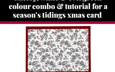 Tutorial for season’s tidings card