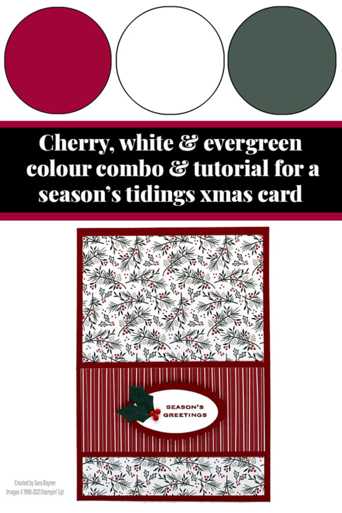 Season's tidings Christmas card tutorial