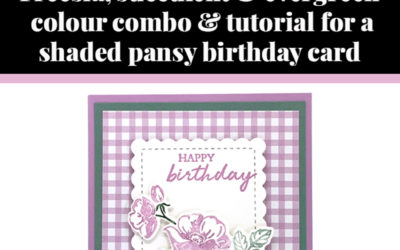 Tutorial for shaded pansy birthday card