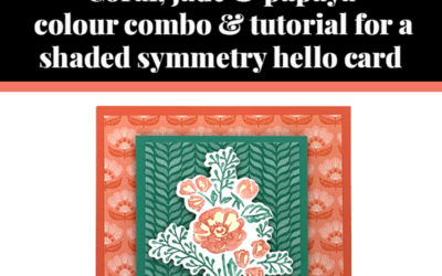 Tutorial for shaded symmetry hello card