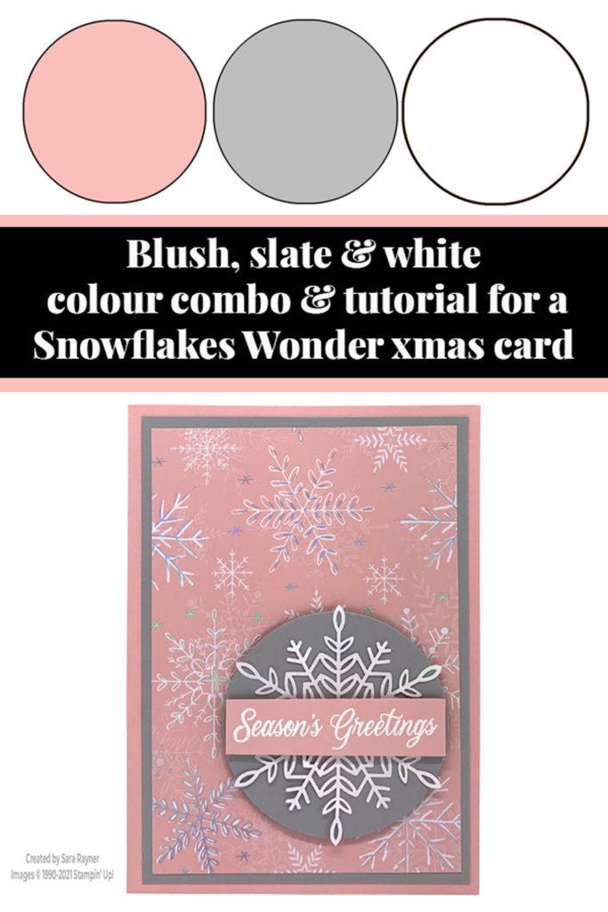 Snowflakes Wonder Christmas card tutorial