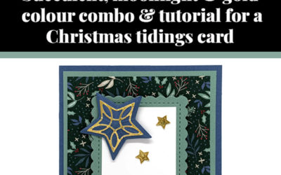 Tutorial for Christmas tidings card