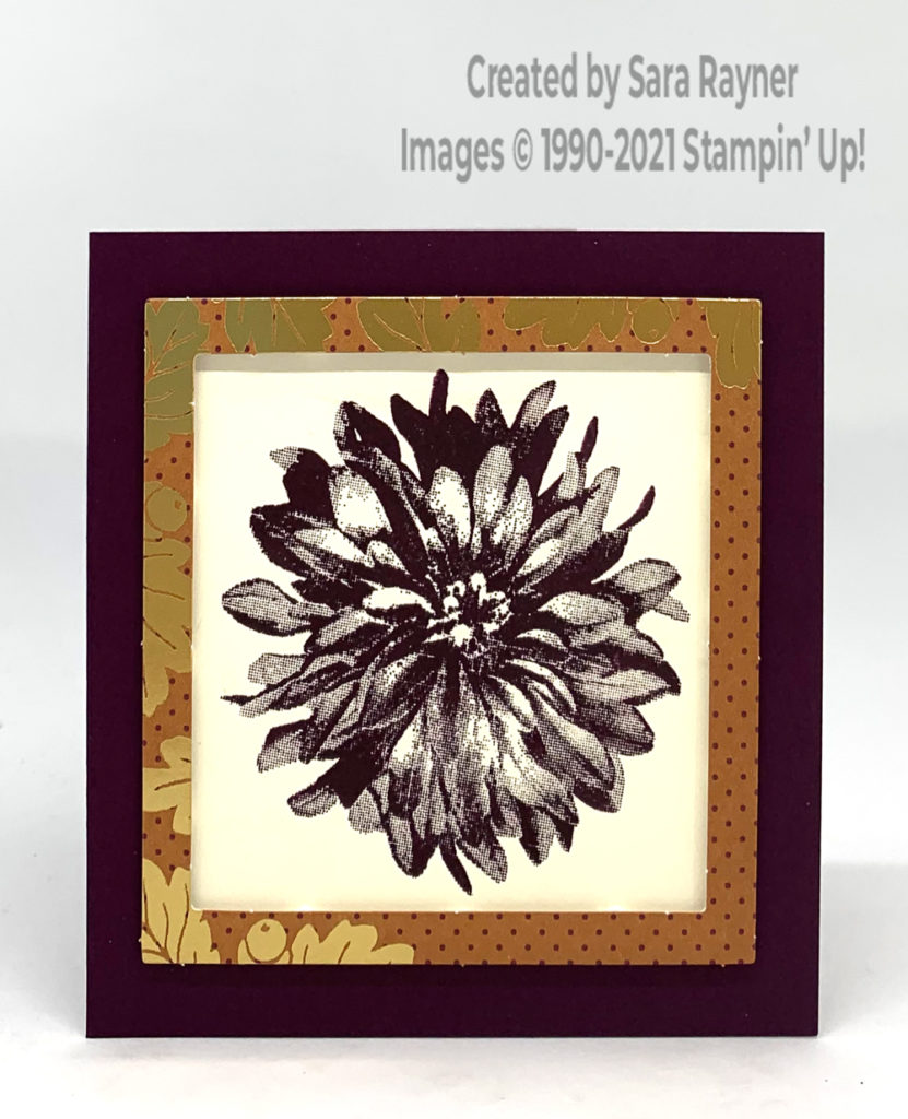 Blackberry Dahlia thank you card