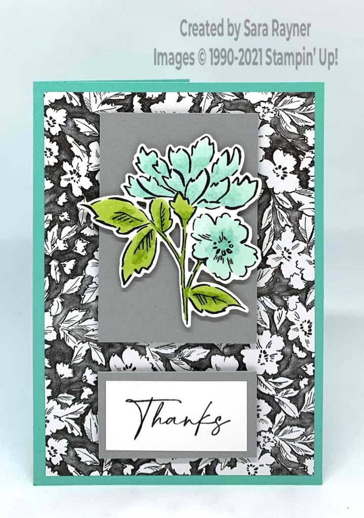 Coastal Cabana Penned thank you card