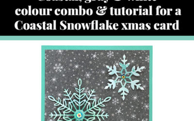 Tutorial for Coastal Snowflake Christmas card