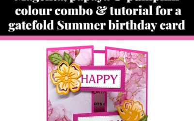 Tutorial for gatefold Summer birthday card