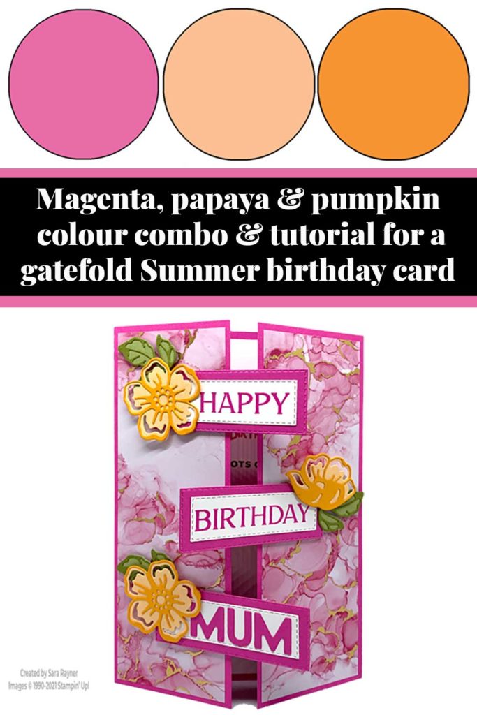 Gatefold Summer birthday card tutorial