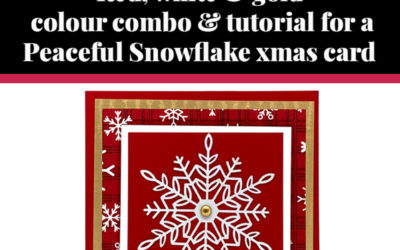 Tutorial for Peaceful Snowflake Christmas card