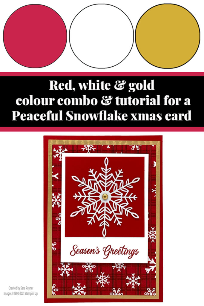 Peaceful Snowflake Christmas card tutorial