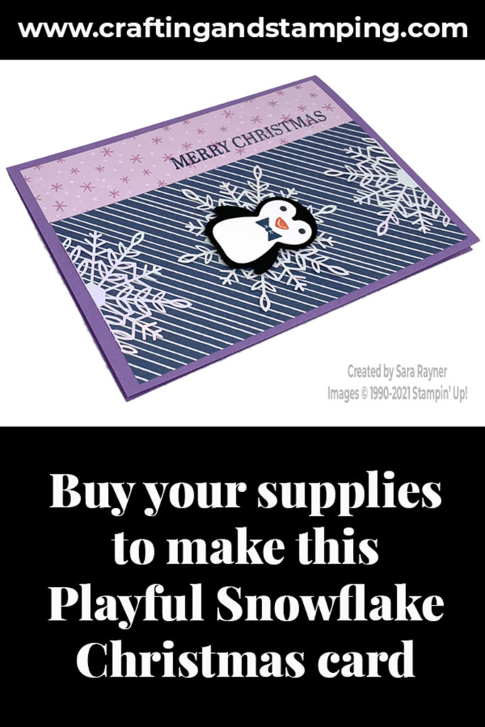 Playful Snowflake Christmas card supply list