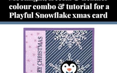 Tutorial for Playful Snowflake Christmas card