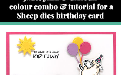 Tutorial for sheep birthday card