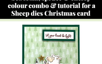 Tutorial for Sheep Christmas card