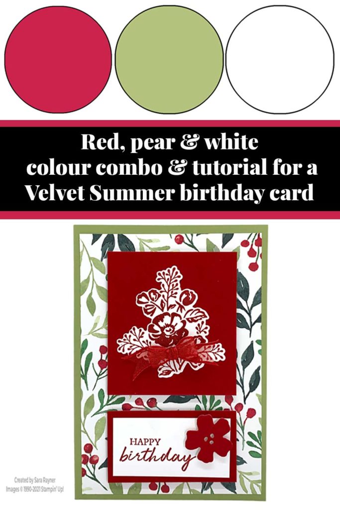 Velvet Summer birthday card tutorial