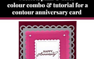 Tutorial for contour anniversary card