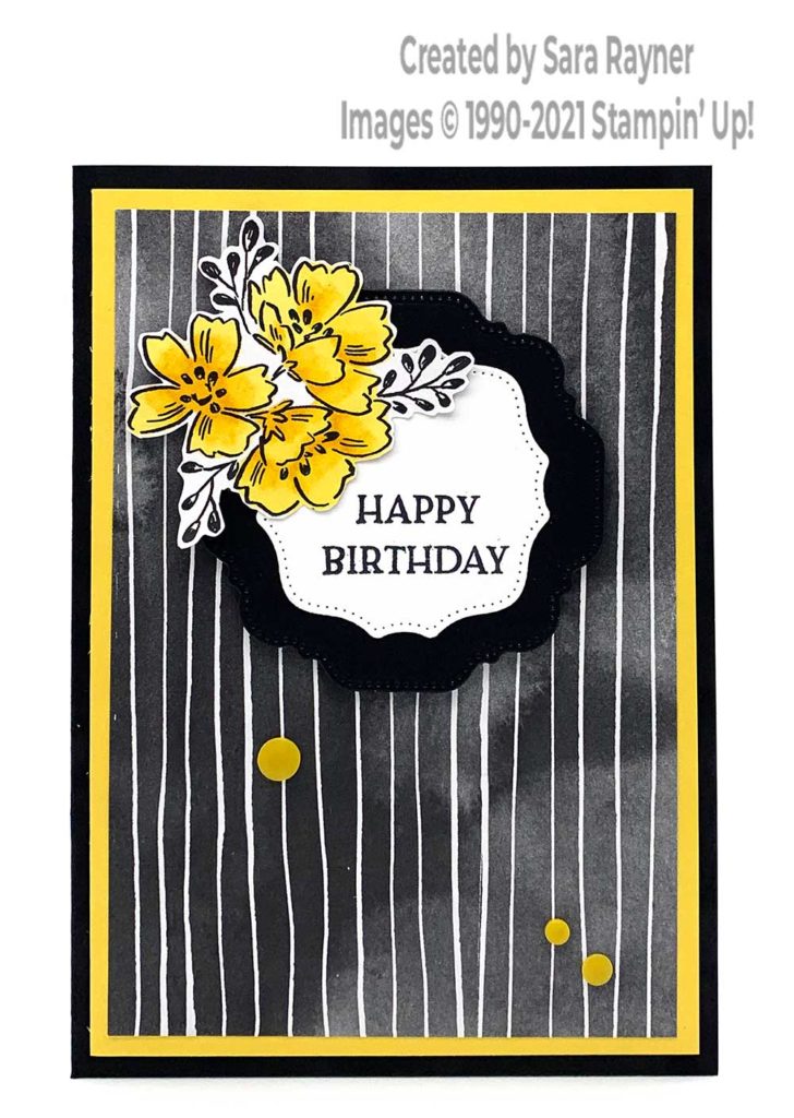 Daffodil penned birthday card