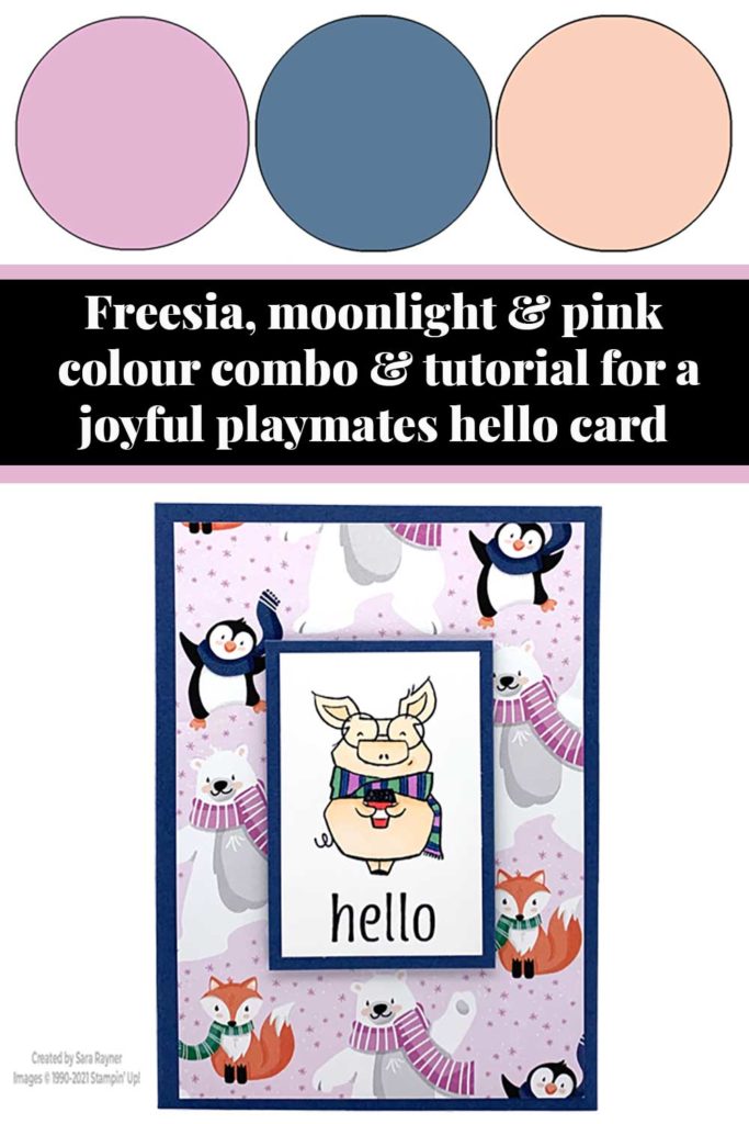 Joyful playmates hello card tutorial