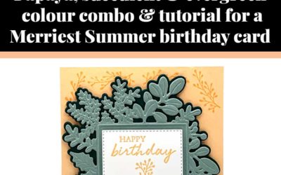 Tutorial for Merriest summer birthday card