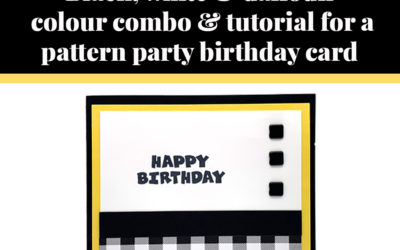 Tutorial for pattern party birthday card