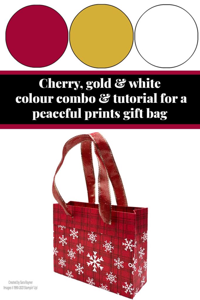Peaceful prints gift bag tutorial