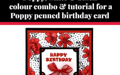 Tutorial for Poppy penned birthday card