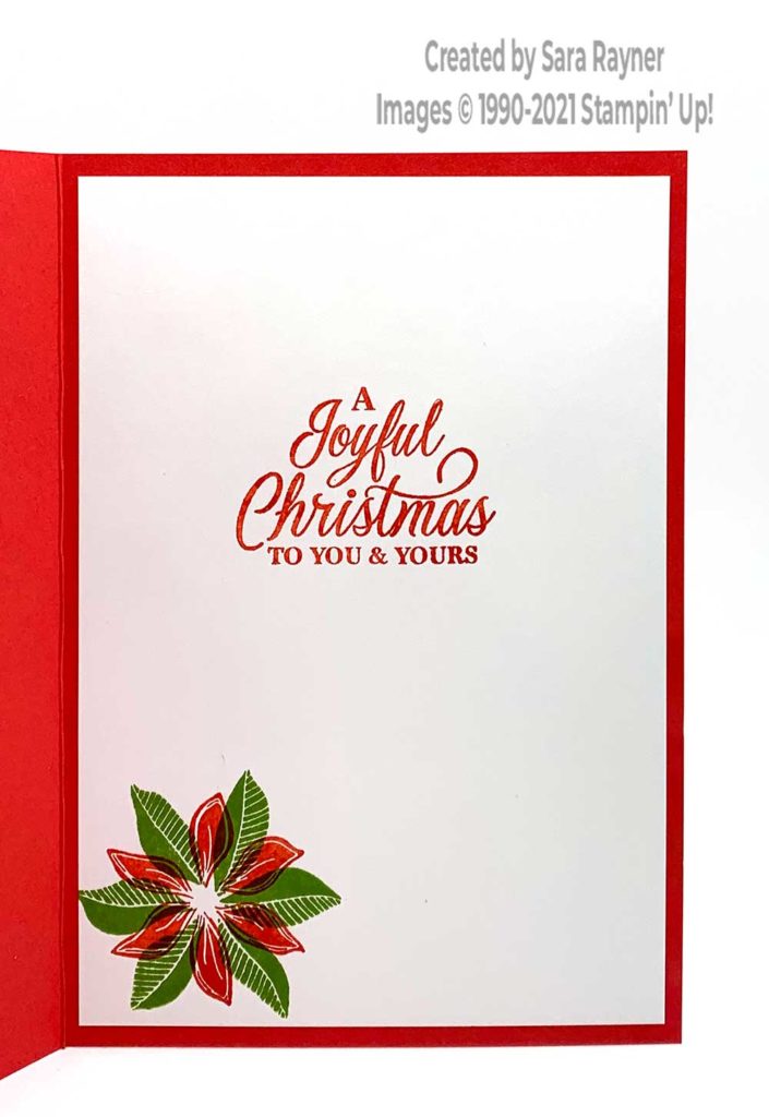 Simple Merriest Christmas card insert