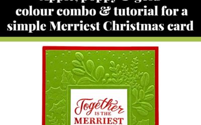 Tutorial for simple Merriest Christmas card