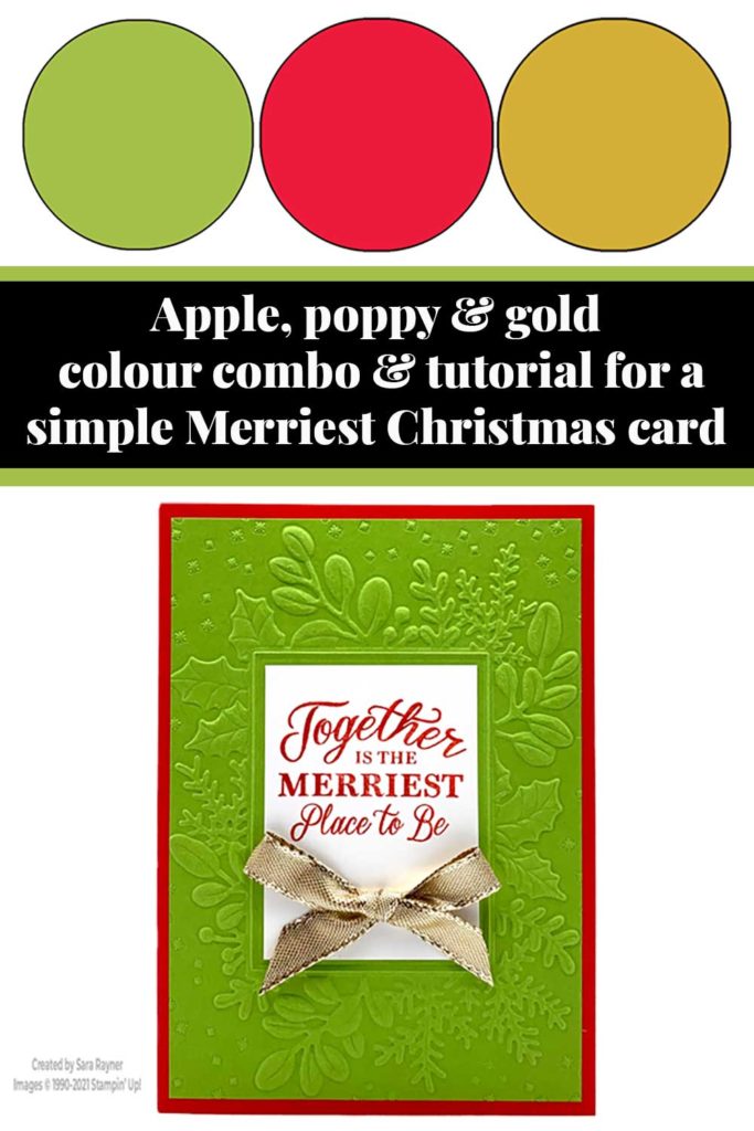 Simple Merriest Christmas card tutorial