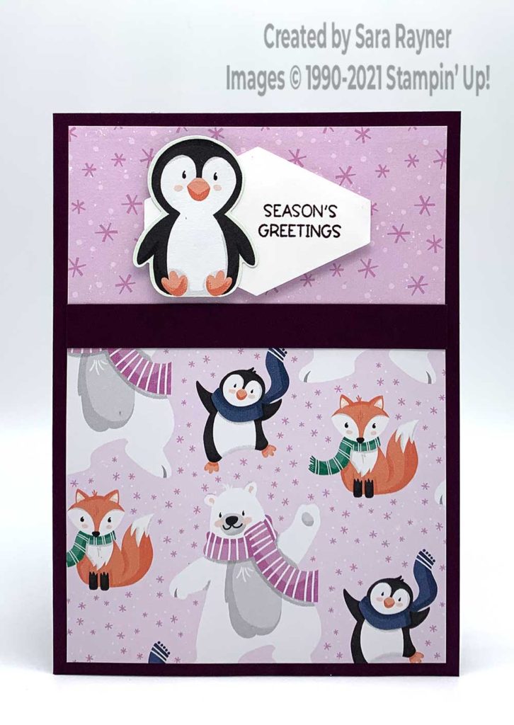 Simple penguin Christmas card