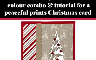 Tutorial for Peaceful Prints Christmas card