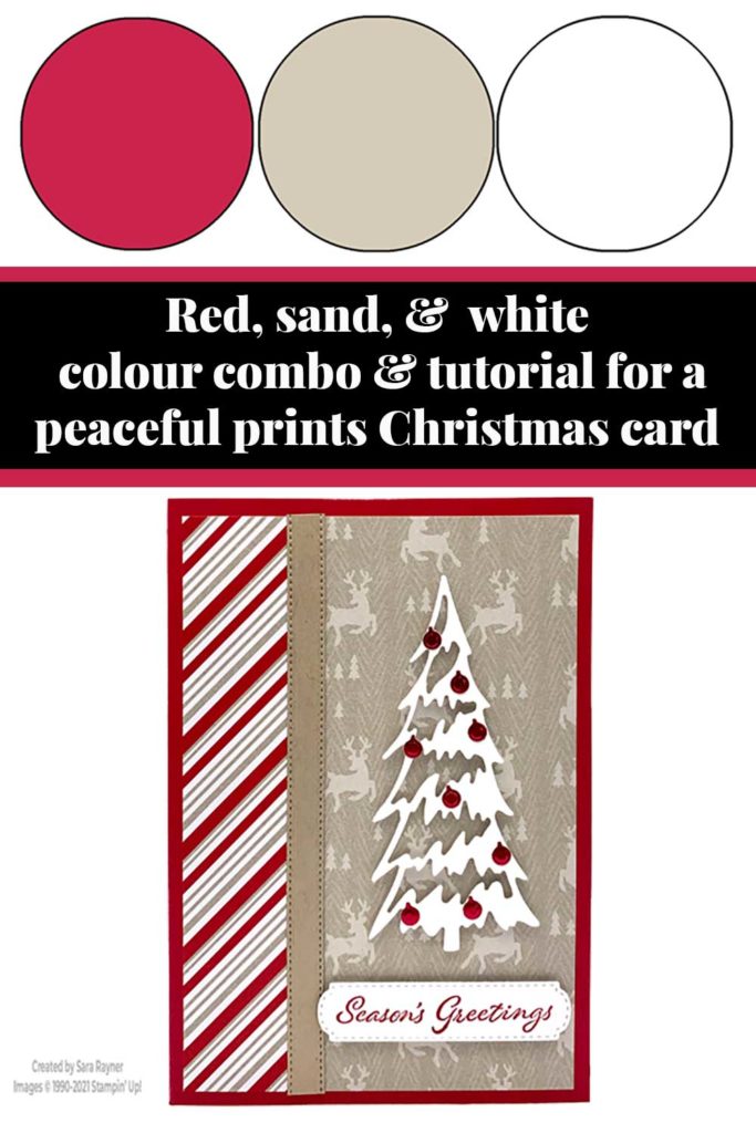 Peaceful Prints Christmas card tutorial