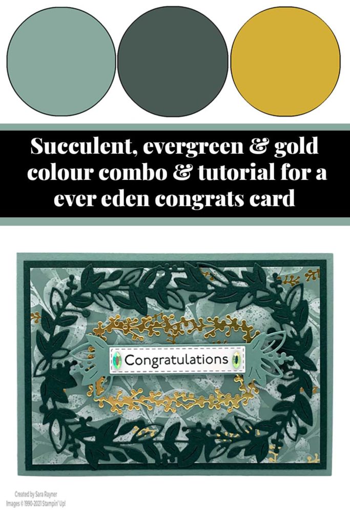 Ever eden congrats card tutorial
