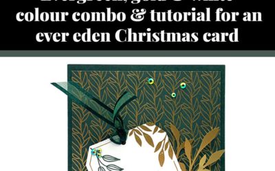 Tutorial for ever eden Christmas card