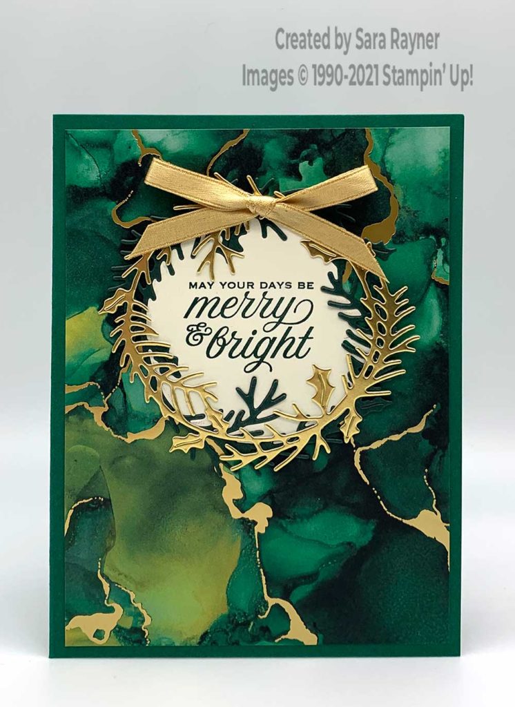 Expressions wreath Christmas card