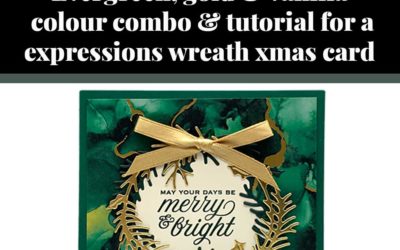 Tutorial for expressions wreath Christmas card