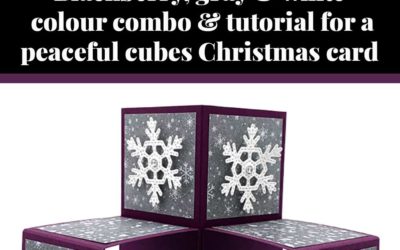 Tutorial for peaceful cube Christmas card