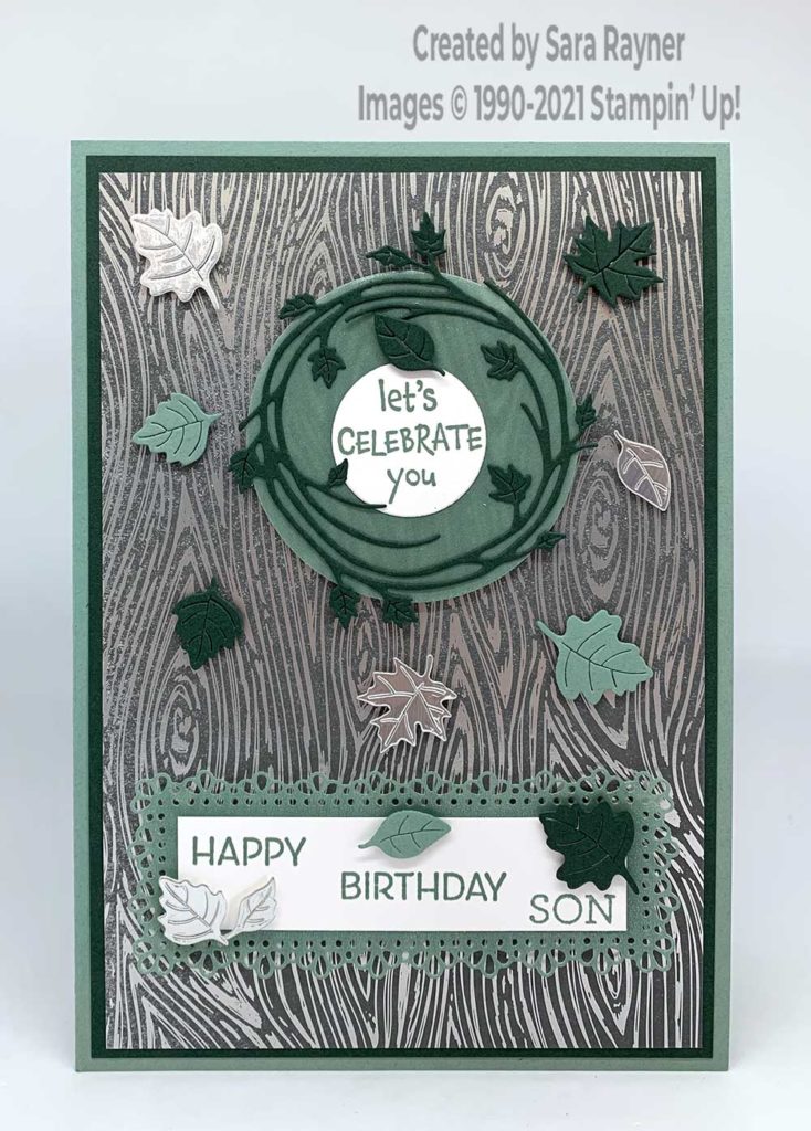 Peaceful swirls birthday card