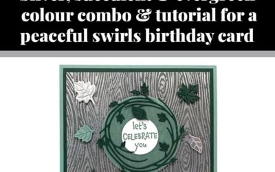 Tutorial for peaceful swirls birthday card