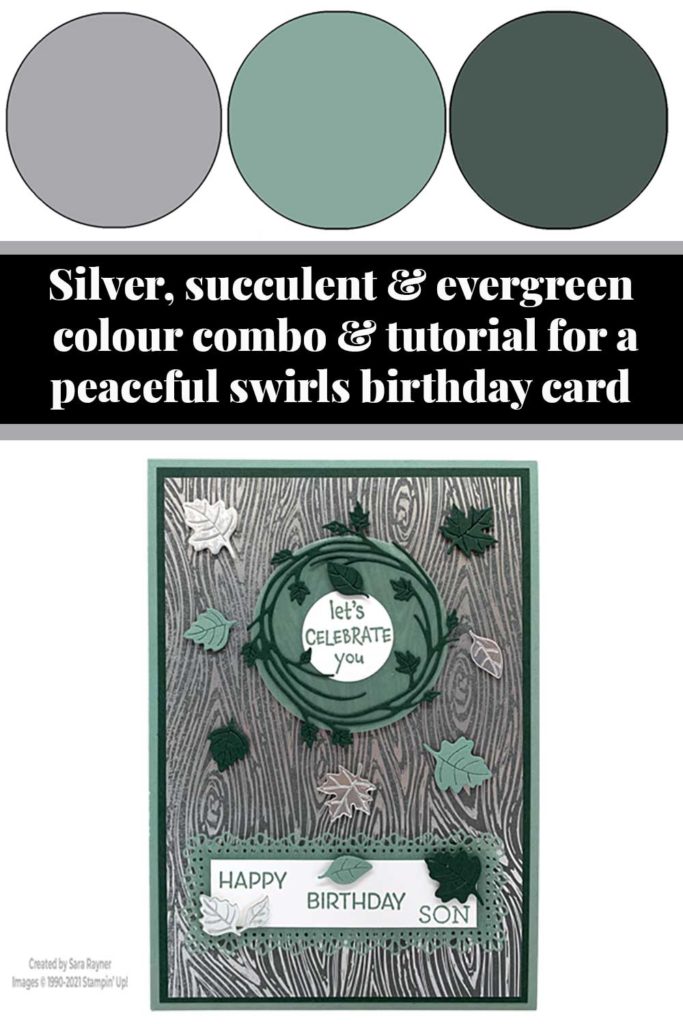 Peaceful swirls birthday card tutorial