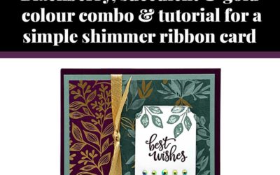 Tutorial for simple shimmer ribbon card